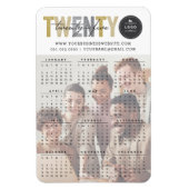 Mixはっきりしたタイポグラフィ2025カレンモダンダー写真 マグネット (縦)