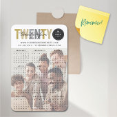 Mixはっきりしたタイポグラフィ2025カレンモダンダー写真 マグネット