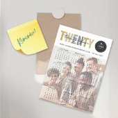 Mixタイポグラフィ2025カレンダーフォト磁気カード