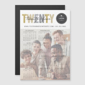 Mixタイポグラフィ2025カレンダーフォト磁気カード (正面/裏面)