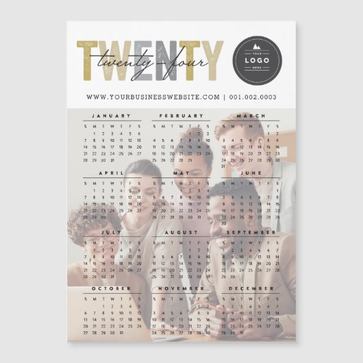 Mixタイポグラフィ2025カレンダーフォト磁気カード (正面)