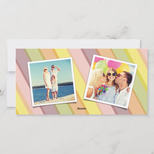 Mixタイポグラフィ2026シンプル年モダン初の写真 シーズンカード (裏面)