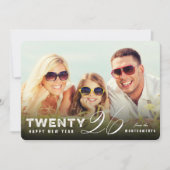 Mixタイポグラフィ2026シンプル年モダン初の写真 シーズンカード (正面)