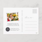 Mixモダンタイポグラフィ2025カレンダー写真新年 シーズンポストカード (裏面)