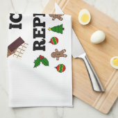 Mix Bake Ice Repeat！クリスマスに キッチンタオル (四つ折り)