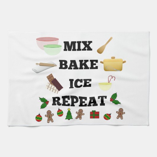 Mix Bake Ice Repeat！クリスマスに キッチンタオル (横)