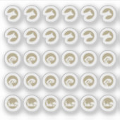 Mix Beef Fish Vegetarian Meal Choice Wedding シール (正面)