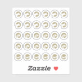 Mix Beef Fish Vegetarian Meal Choice Wedding シール (シート)