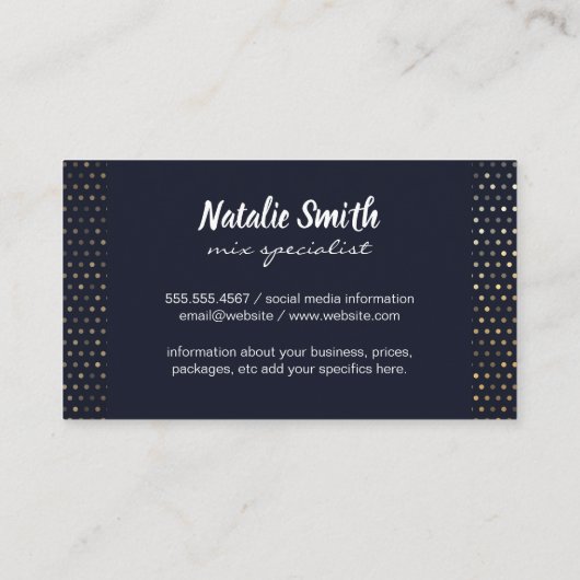 Mix Drinks | Cocktails | Bartender 名刺 (裏面)