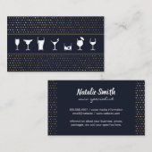 Mix Drinks | Cocktails | Bartender 名刺 (正面/裏面)