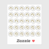 Mix Fish Chicken Wedding Place Cards Meal Choice シール (シート)