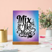 Mix It Like Magic オプション2 アクリルサイン (ウェディング)