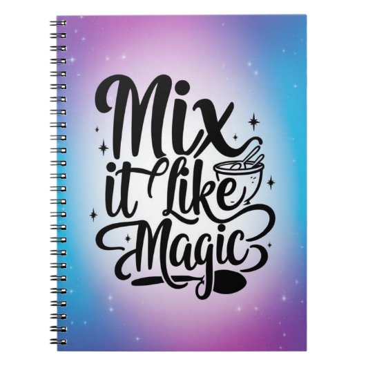 Mix It Like Magic オプション2 ノートブック (正面)