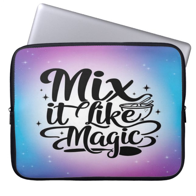 Mix It Like Magic オプション2 ラップトップスリーブ (正面)