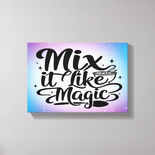 Mix It Like Magic 2 ワイド キャンバスプリント (正面)