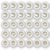 Mix Pork Fish Vegetarian Gluten Free Meal Choice シール (正面)