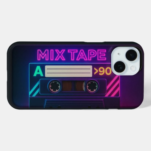 Mix Tape Apple iPhone 15 Case Case-Mate iPhoneケース (裏面 (横))