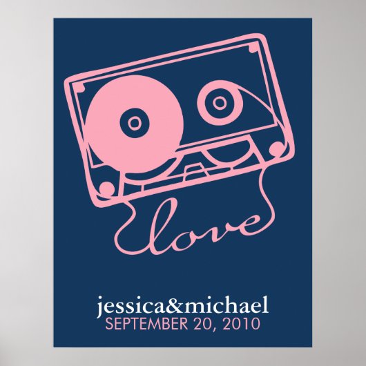 Mix Tape of Love Customizable Wall Art ポスター (正面)