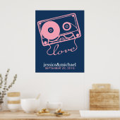 Mix Tape of Love Customizable Wall Art ポスター (キッチン)