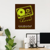 Mix Tape of Love Customizable Wall Art ポスター (ホームオフィス)