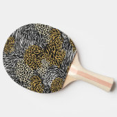 Mixed Animal Print Zebra Leopard Tiger Mixed Print 卓球ラケット (横)