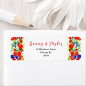 Mixed Berries and Foliage Wedding ラベル (インサイチュ)