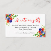 Mixed Berries with Foliage Birthday A Note On Gift エンクロージャーカード (正面)