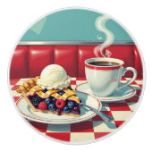 Mixed Berry Pie, Ice Cream and Coffee セラミックノブ (正面)