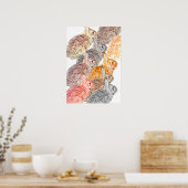 Mixed Bunny Poster Poster ポスター (キッチン)