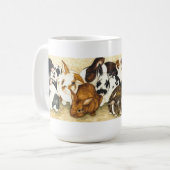 Mixed Company -ベビーのウサギのコーヒー・マグ マグカップ (正面左)