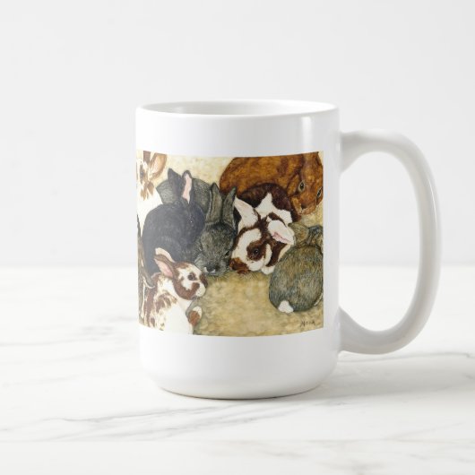 Mixed Company -ベビーのウサギのコーヒー・マグ マグカップ (右)