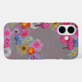 Mixed flowers in modern art Case-Mate iPhoneケース (裏面 (横))
