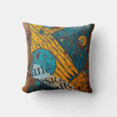 Mixed Media Collage クッション (正面)