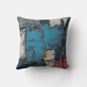 Mixed Media Collage Paint Drip クッション (裏面)