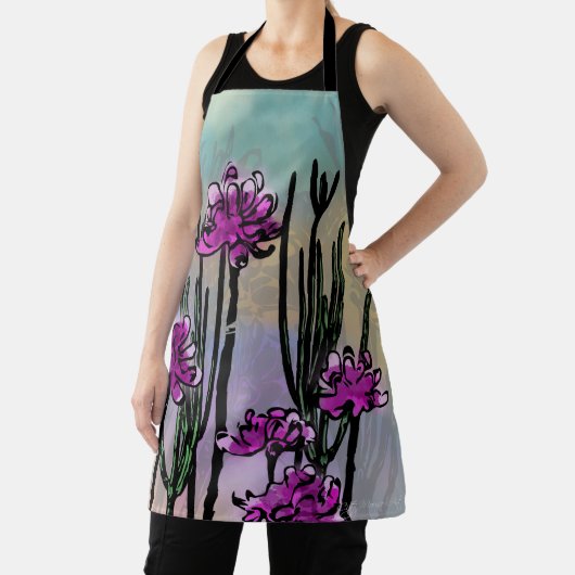 Mixed Media Desert Bloom エプロン (インサイチュ)