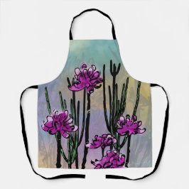 Mixed Media Desert Bloom エプロン
