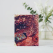 Mixed Media Face Abstract ポストカード (スタンド正面)