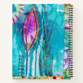 Mixed media Floral Notebook ノートブック (裏面)