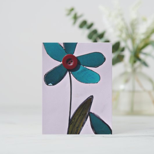 Mixed Media Flower ポストカード (スタンド正面)