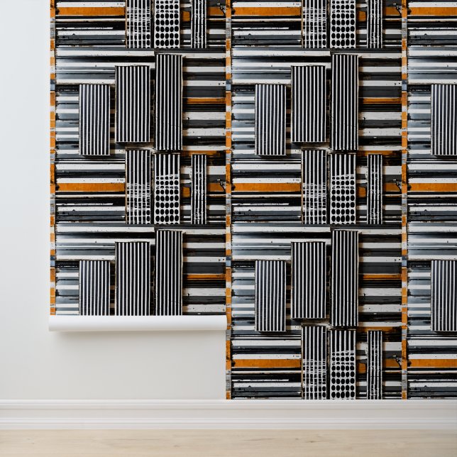 Mixed Media Grid Stripe No. 4 壁紙 (アプリケーション)