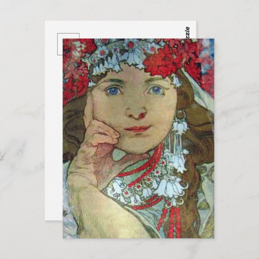 Mixed Media Lady ポストカード (正面/裏面)