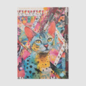Mixed Mixed Paper Cat Collage Tissue Paper 薄葉紙 (正面)