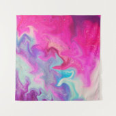 Mixed paint background タペストリー (正面(横))