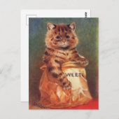 Mixed Sweets Cat by Louis Wain ポストカード (正面/裏面)