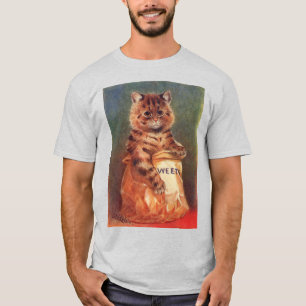 Mixed Sweets Cat by Louis Wain Tシャツ