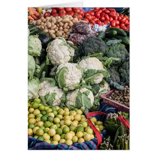 Mixed Veggiesグリーティングカード (正面)