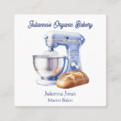 Mixer Bread Bakery Pastry Chef  スクエア名刺 (正面)