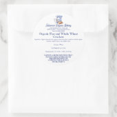 Mixer Bread Bakery Pastry Chef Food Product Label ラウンドシール (バッグ)