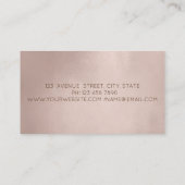 Mixer Flower Hearts Rose Gold Circle Gray Bakery 名刺 (裏面)