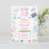 Mixing Up Sewing Birthday Party Invitation 招待状 (スタンド正面)